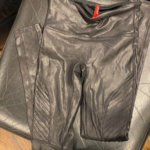 SPANX Shiny Black Leggings